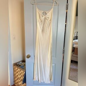 Vintage ivory silk slip bridal